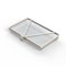 Anysizebasket Light Duty Basket: 10Lx6Wx1H, 304 SS, Hinged Lid with Thumb Clasp, No Handles, Mesh: 2 x .063 FLB-100060010-L02S - alternate 2